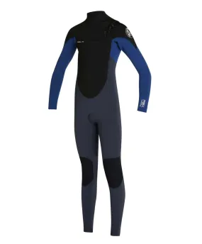 Boy's Defender 3/2mm Steamer Chest Zip Wetsuit - Gunmetal