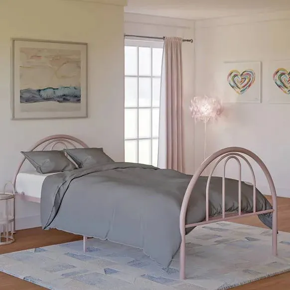 Brooklyn Metal Twin Bed - Clay