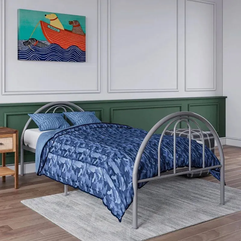 Brooklyn Metal Twin Bed - Earl Gray