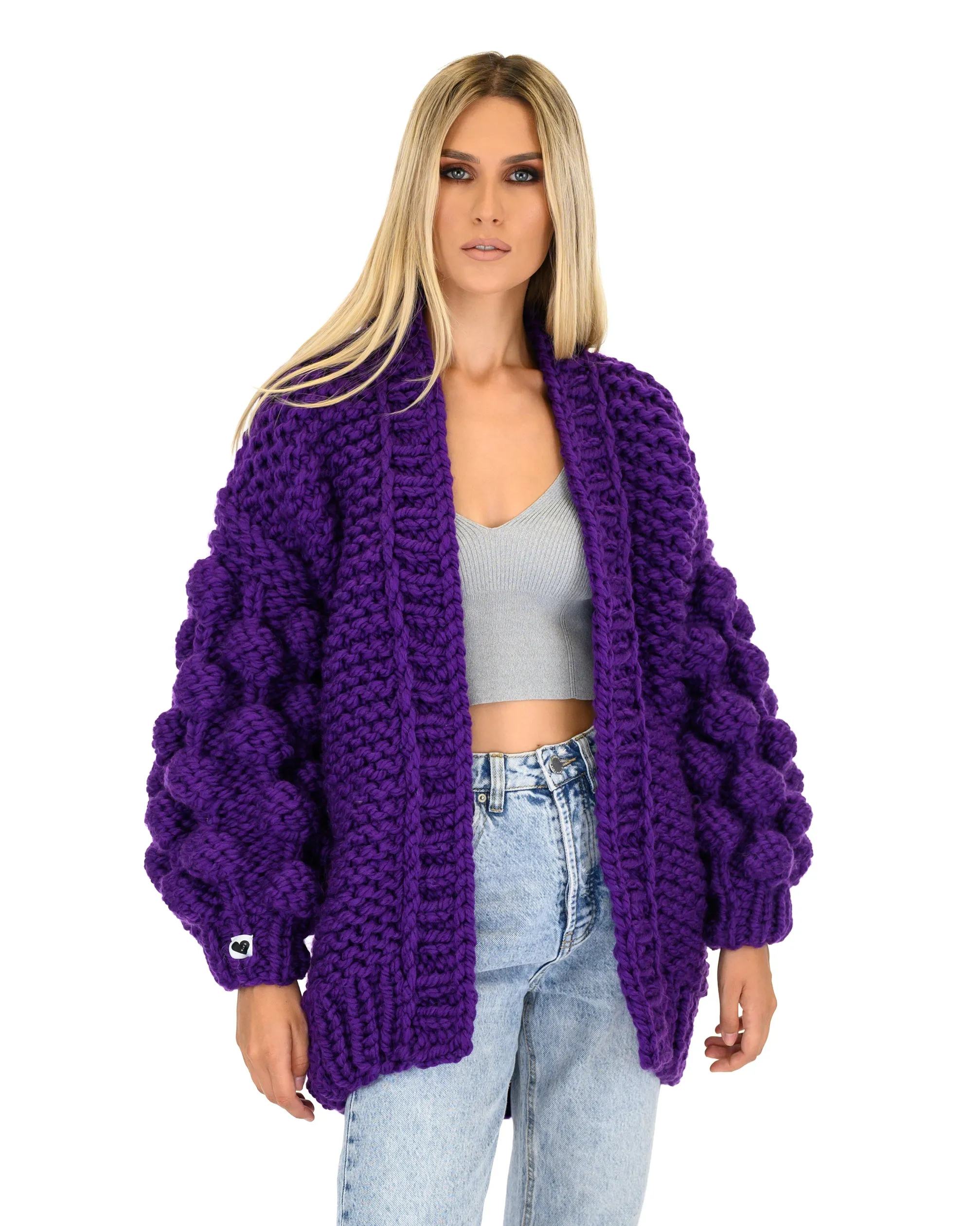 Bubble Sleeve Cardigan