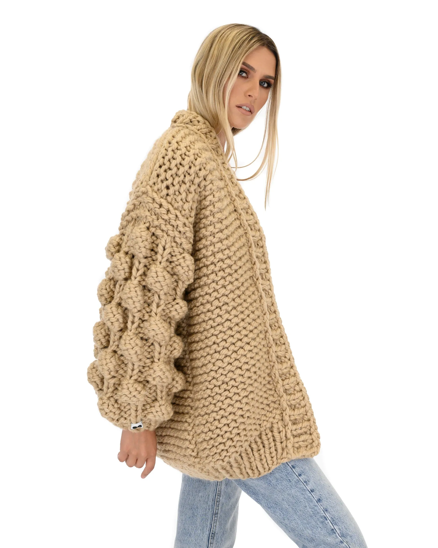 Bubble Sleeve Cardigan