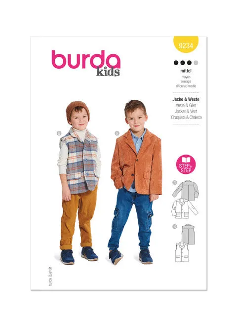 Burda Child Jacket & Waistcoat 9234