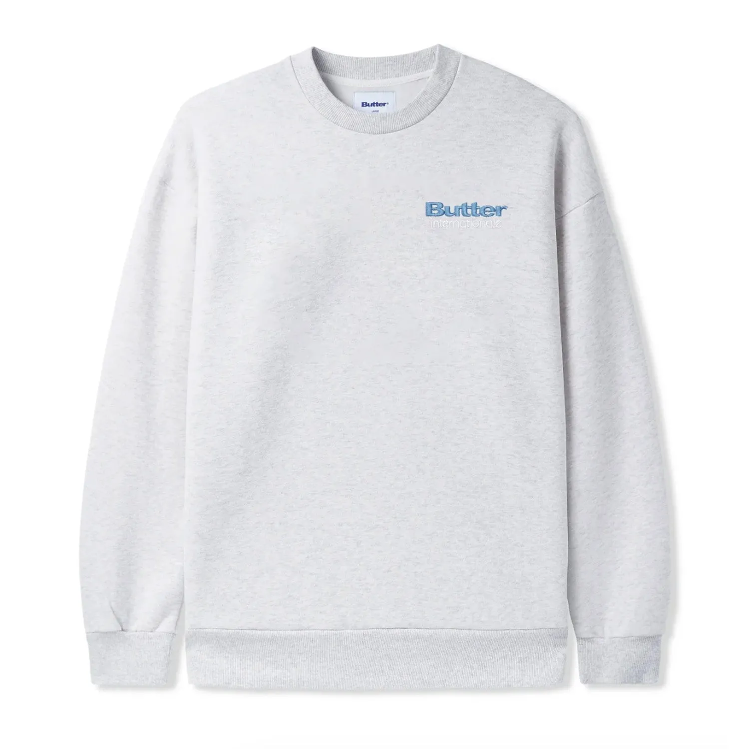 Buttergoods Internationale Embroidered Crewneck 'Ash'