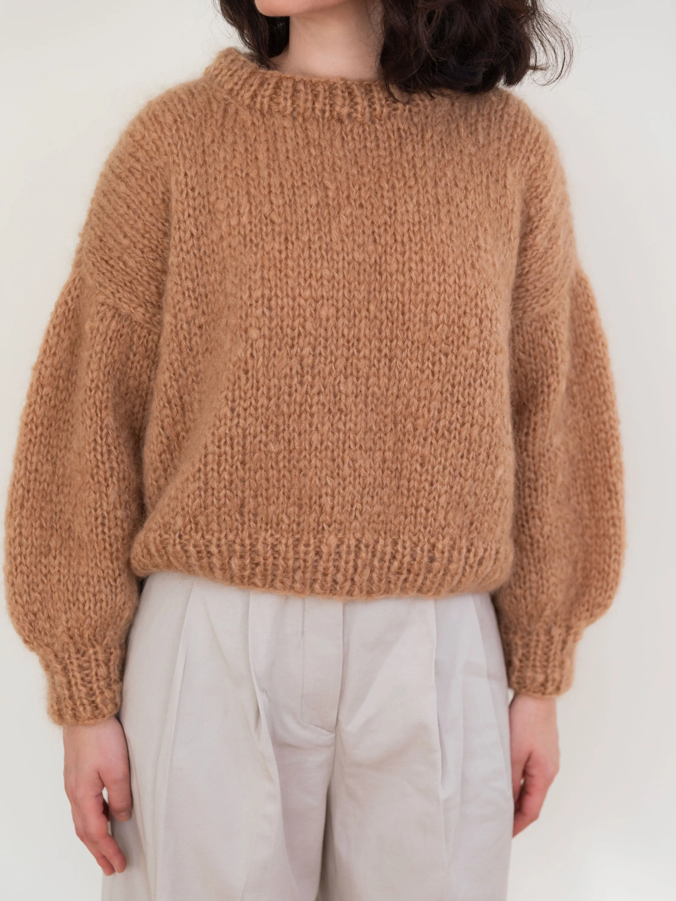 Camel Mohair and Organic Wool Sweater