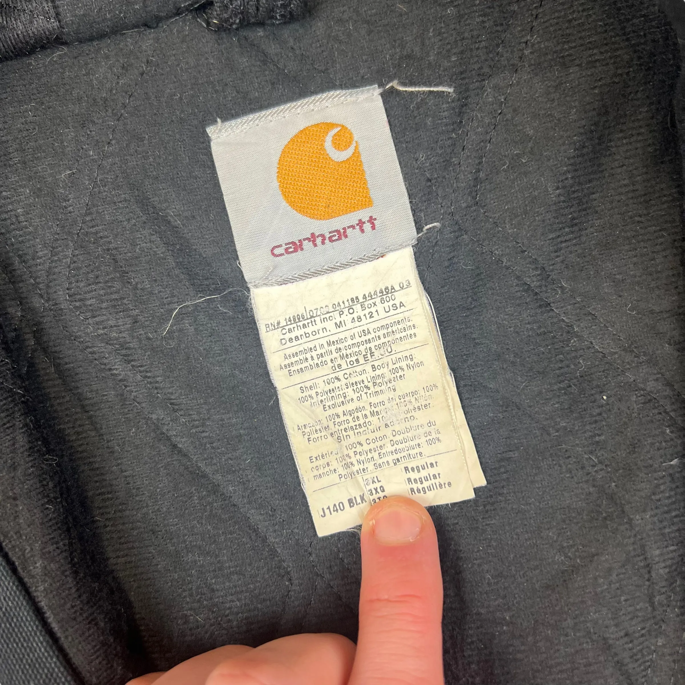 Carhartt Black Active Jacket