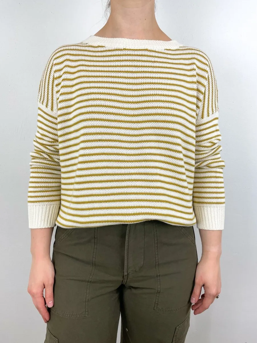 Carolyn Sweater in Marigold Stripe