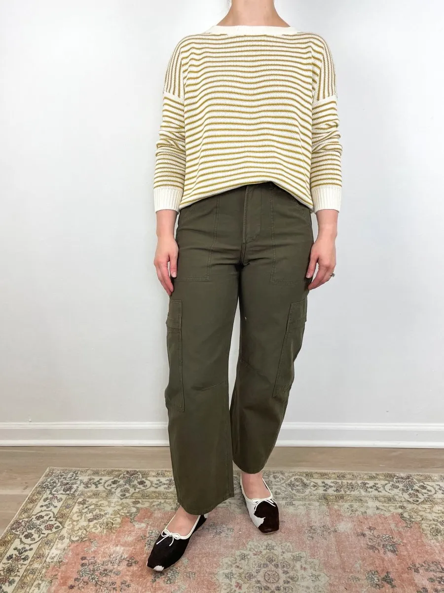 Carolyn Sweater in Marigold Stripe