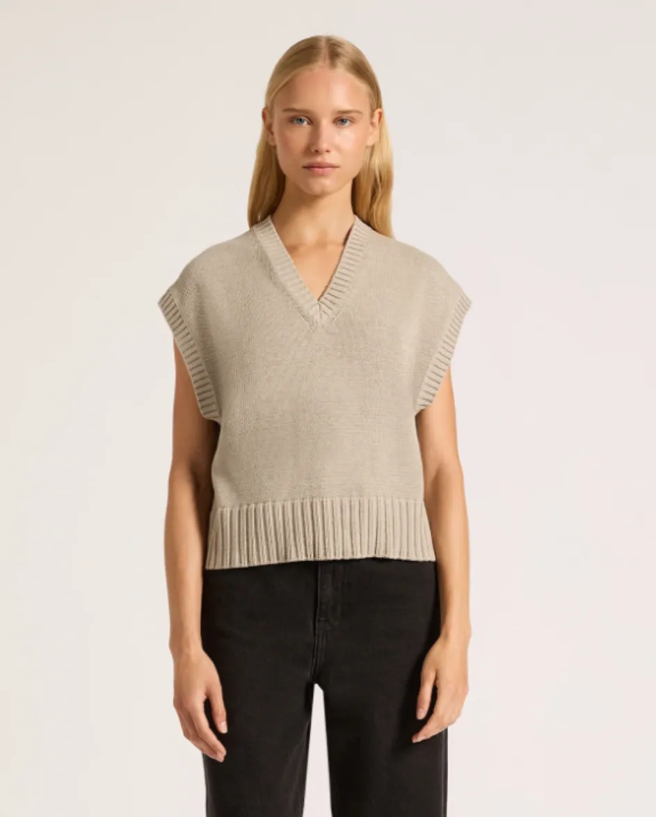 Cayo Knit Vest Pumice