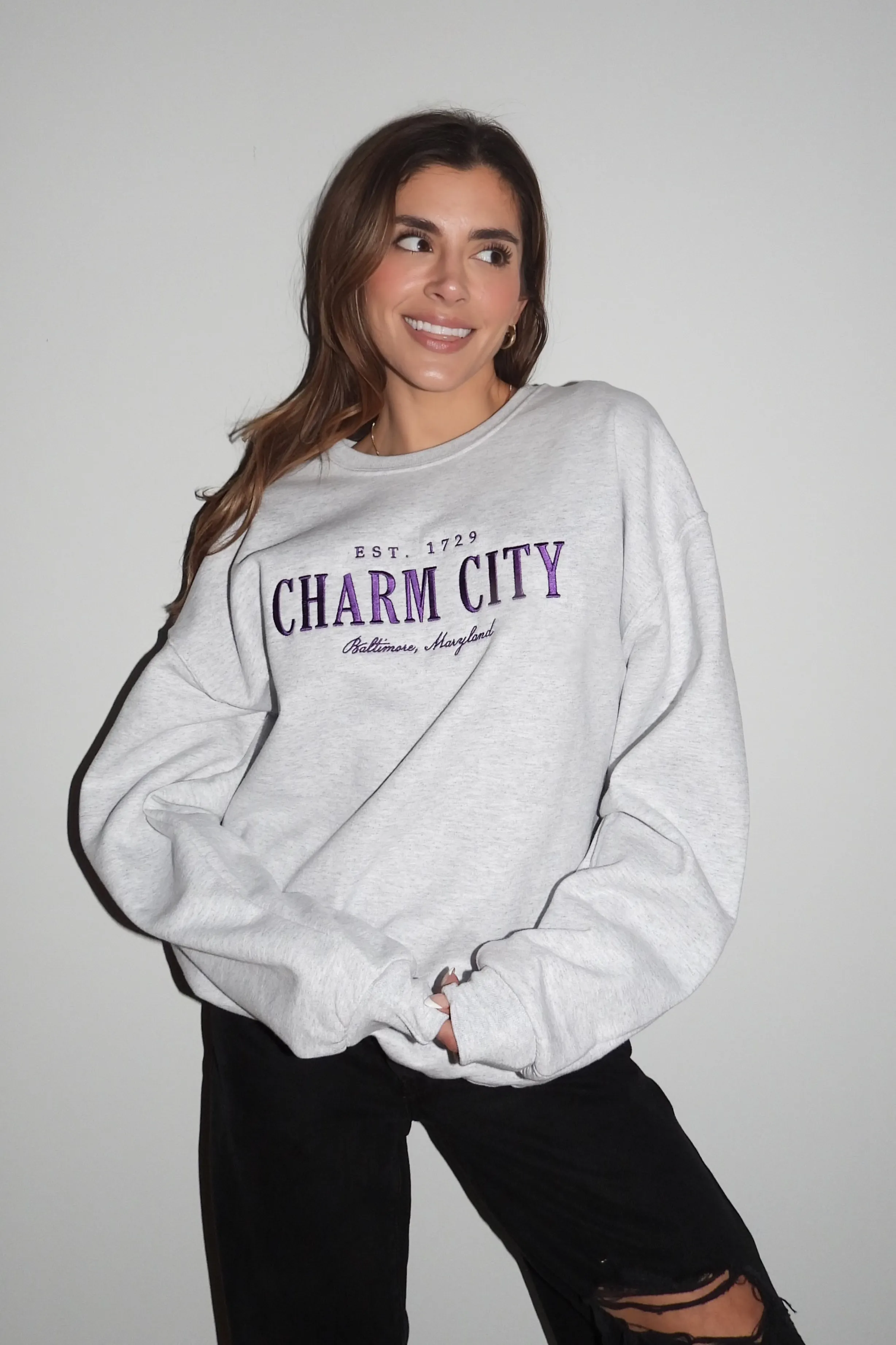 Charm City Crewneck Sweatshirt By Brightside