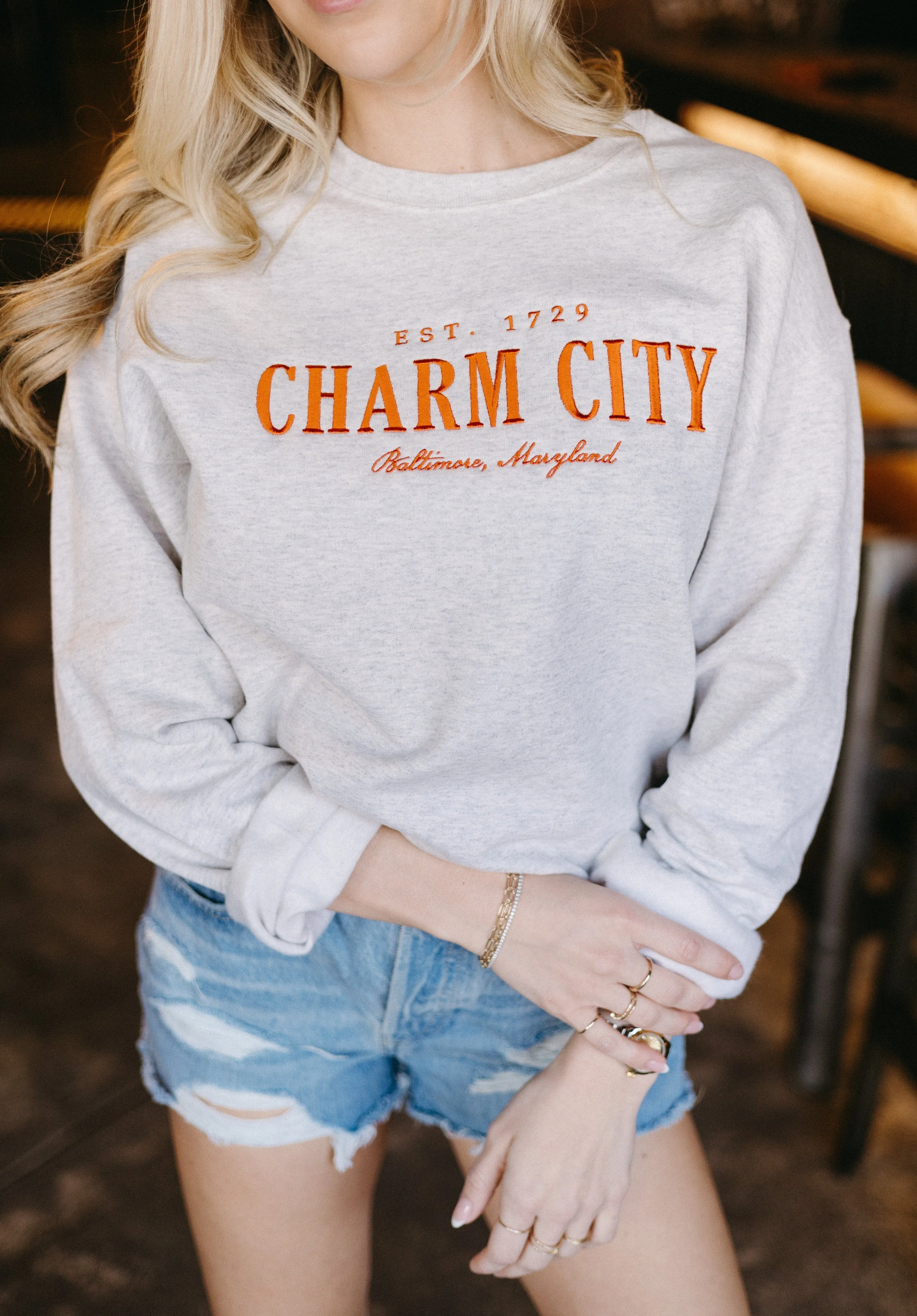 Charm City Crewneck Sweatshirt By Brightside