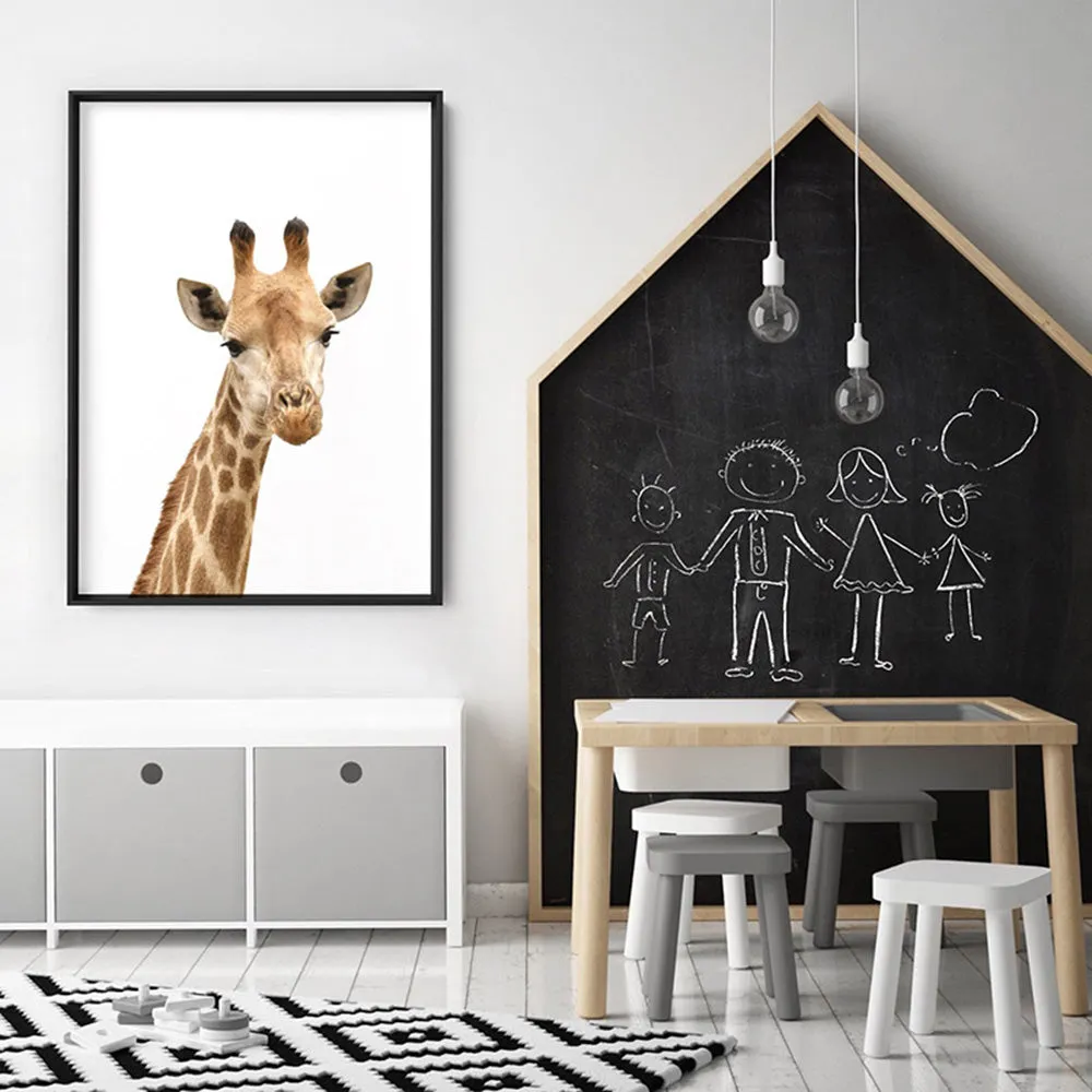 Cheeky Giraffe Stare - Art Print