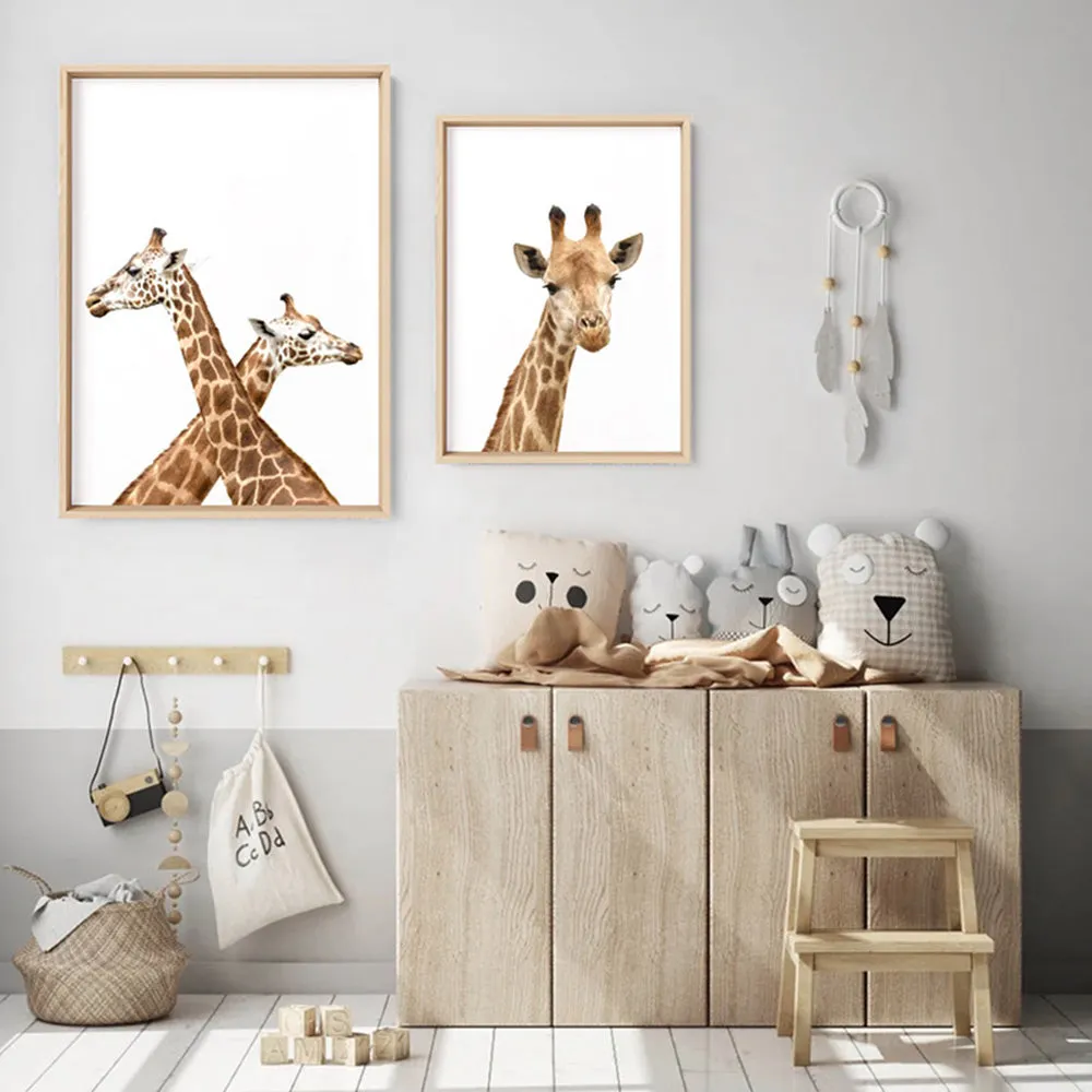 Cheeky Giraffe Stare - Art Print