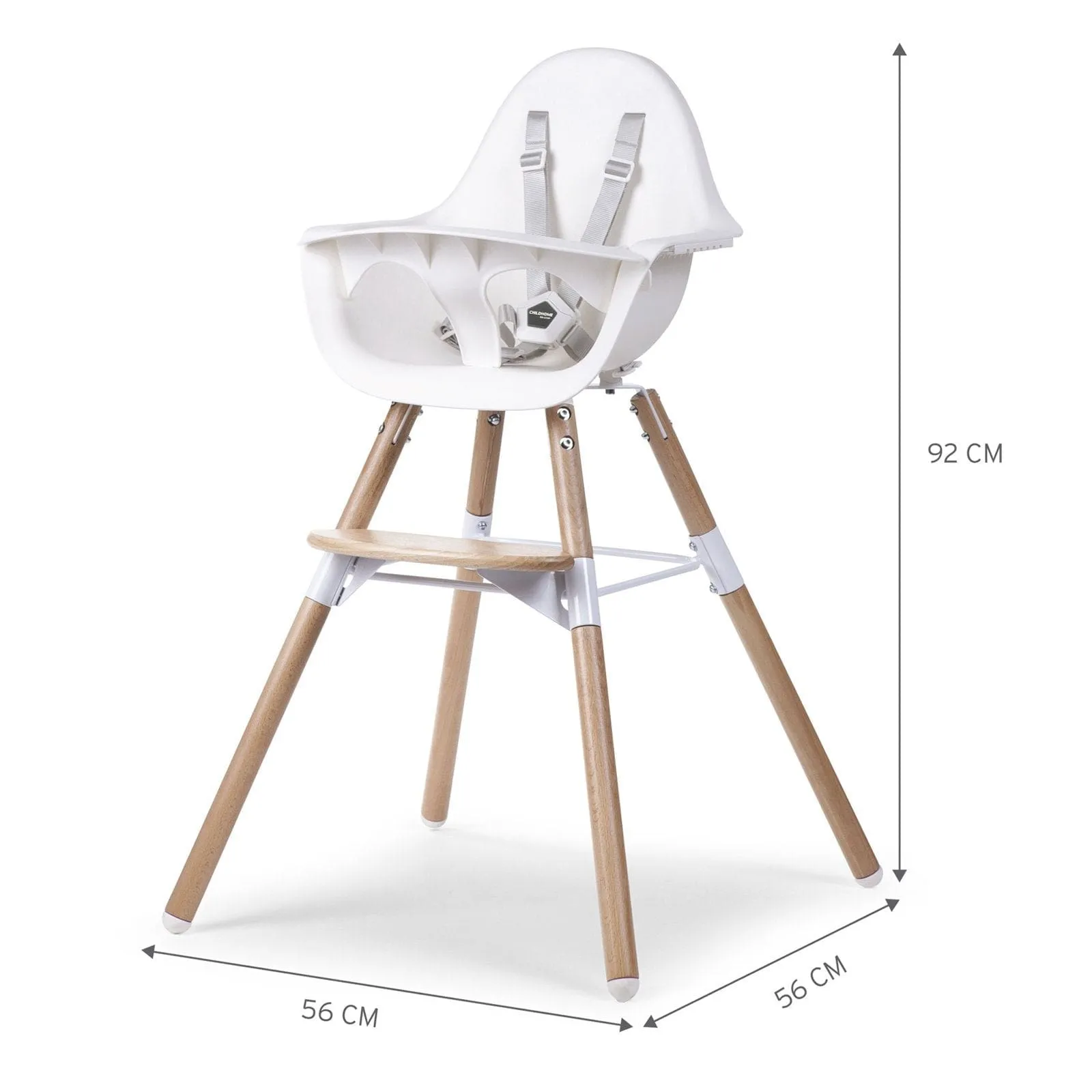 Childhome Evolu 2 Highchair - Natural/White