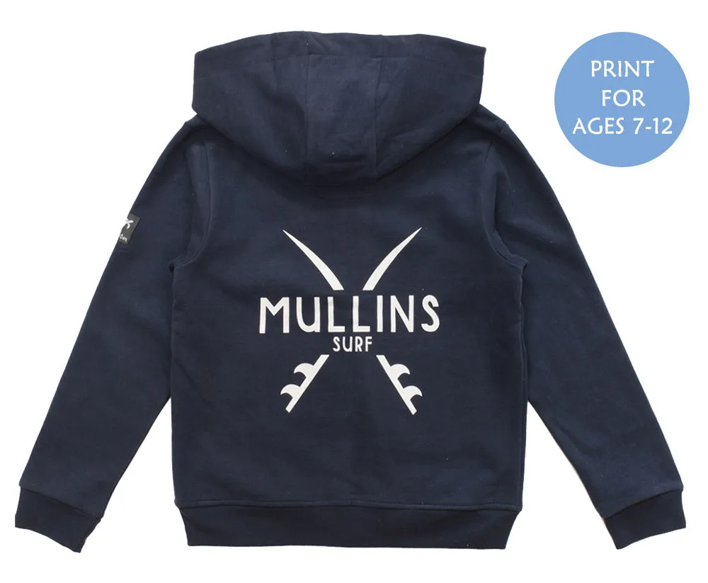 Childrens Boatyard  Full Zip Hood - Navy