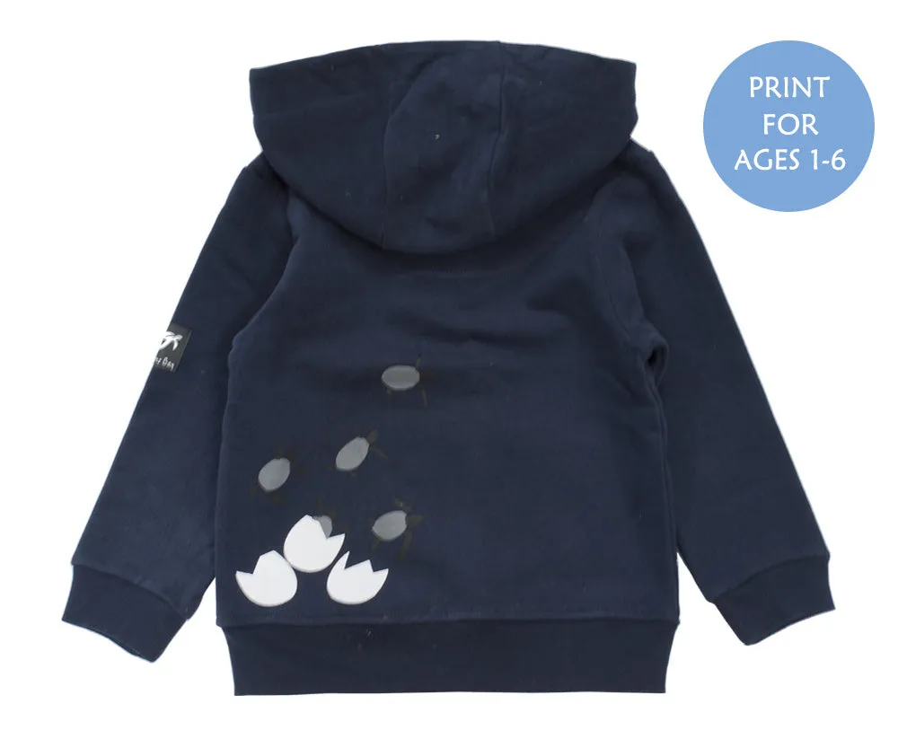 Childrens Boatyard  Full Zip Hood - Navy