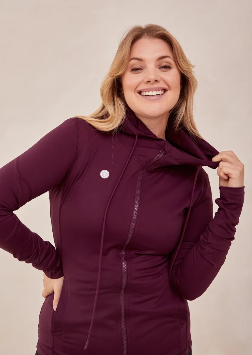 CLOO Active Hoodie - Burgundy