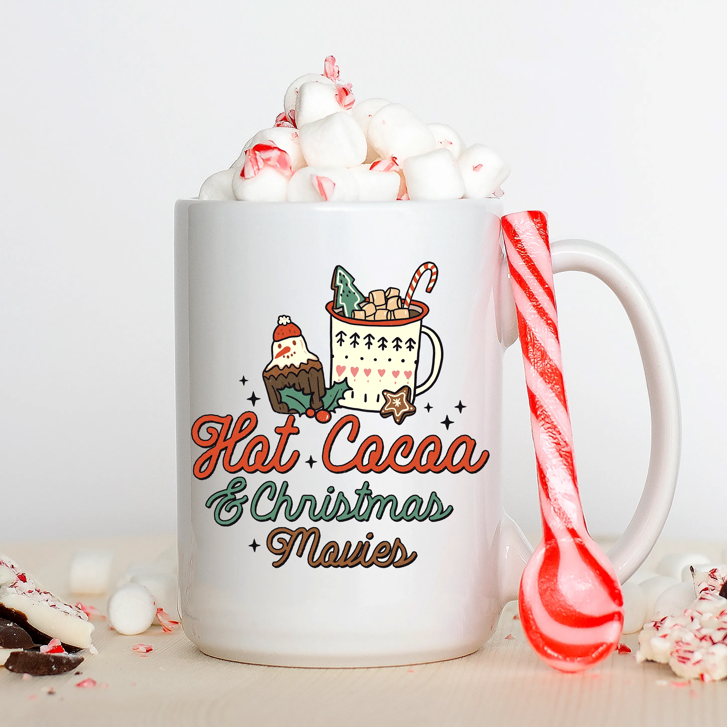 Cocoa and Christmas Movies Mug