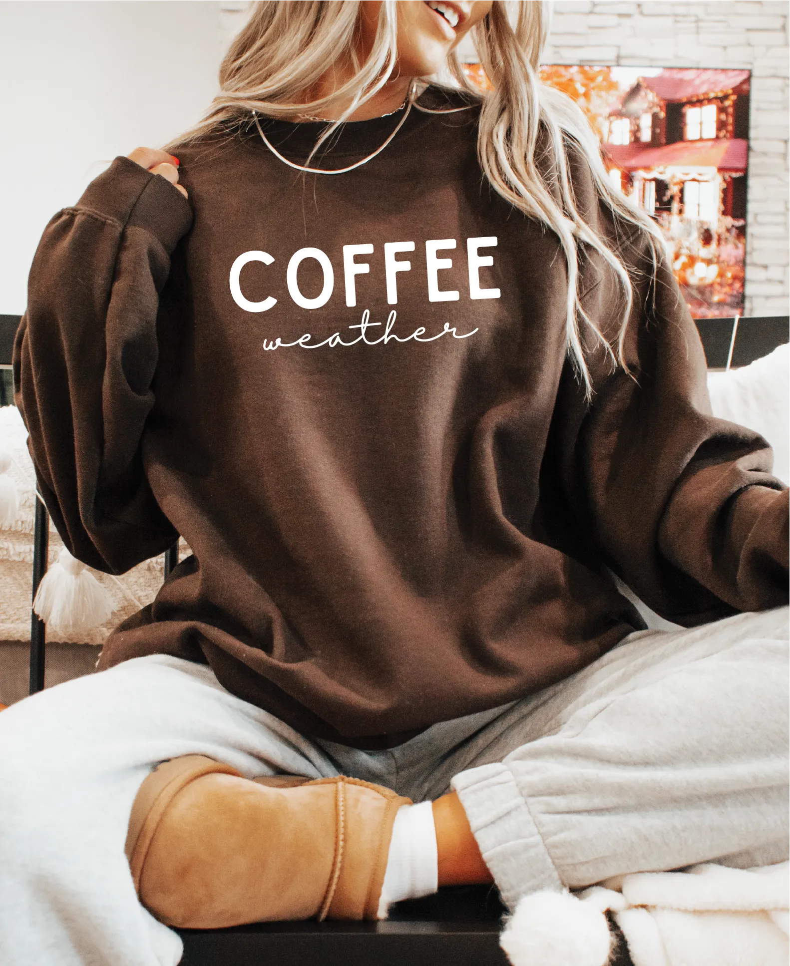 Coffee Weather Classic Crew Neck Sweater