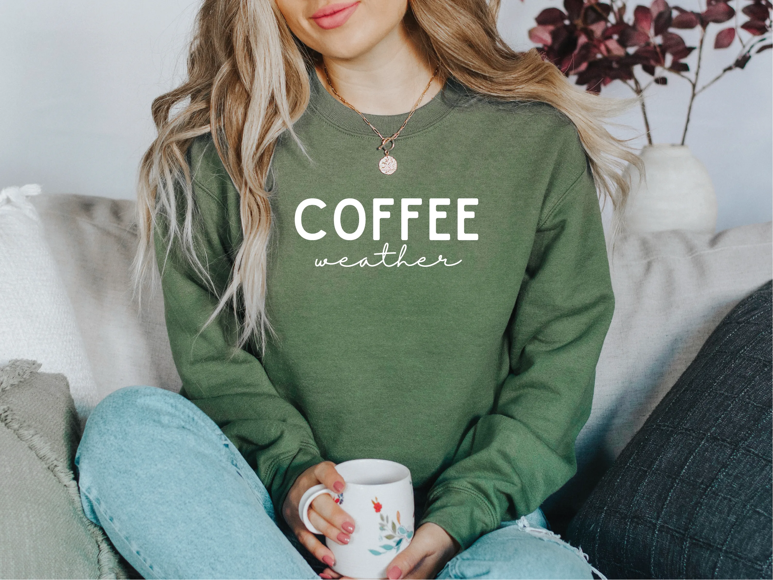 Coffee Weather Classic Crew Neck Sweater