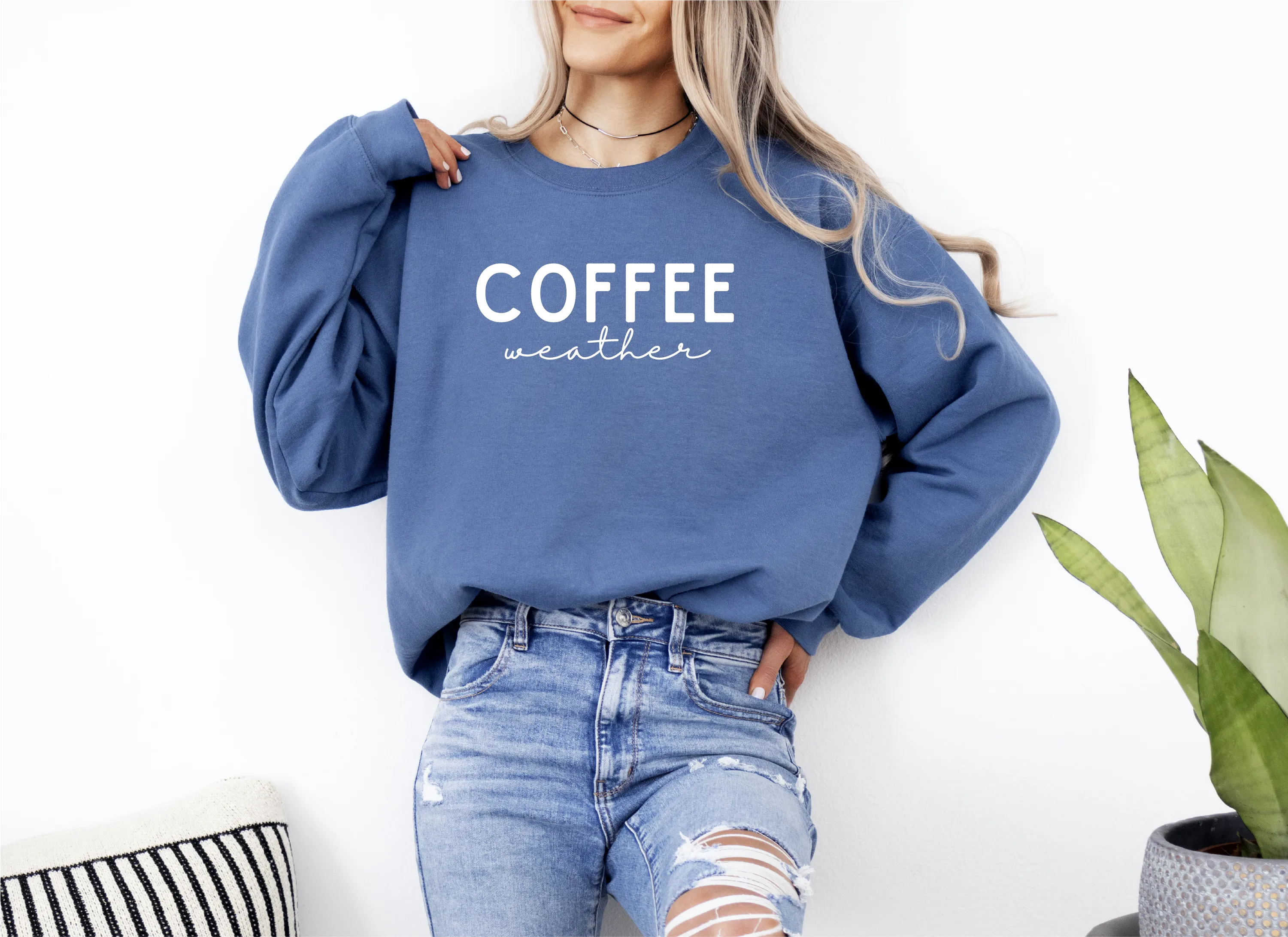 Coffee Weather Classic Crew Neck Sweater