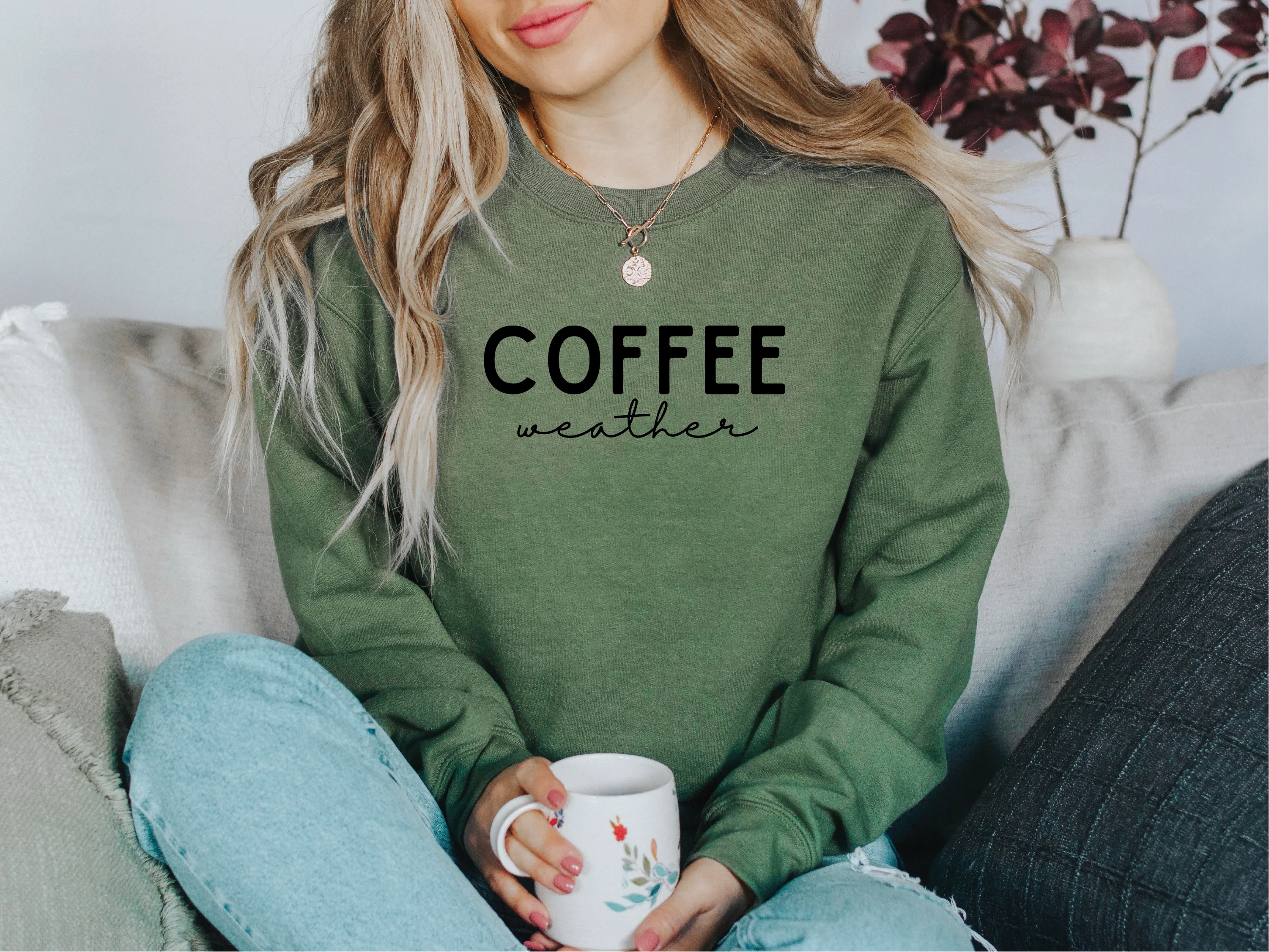 Coffee Weather Classic Crew Neck Sweater