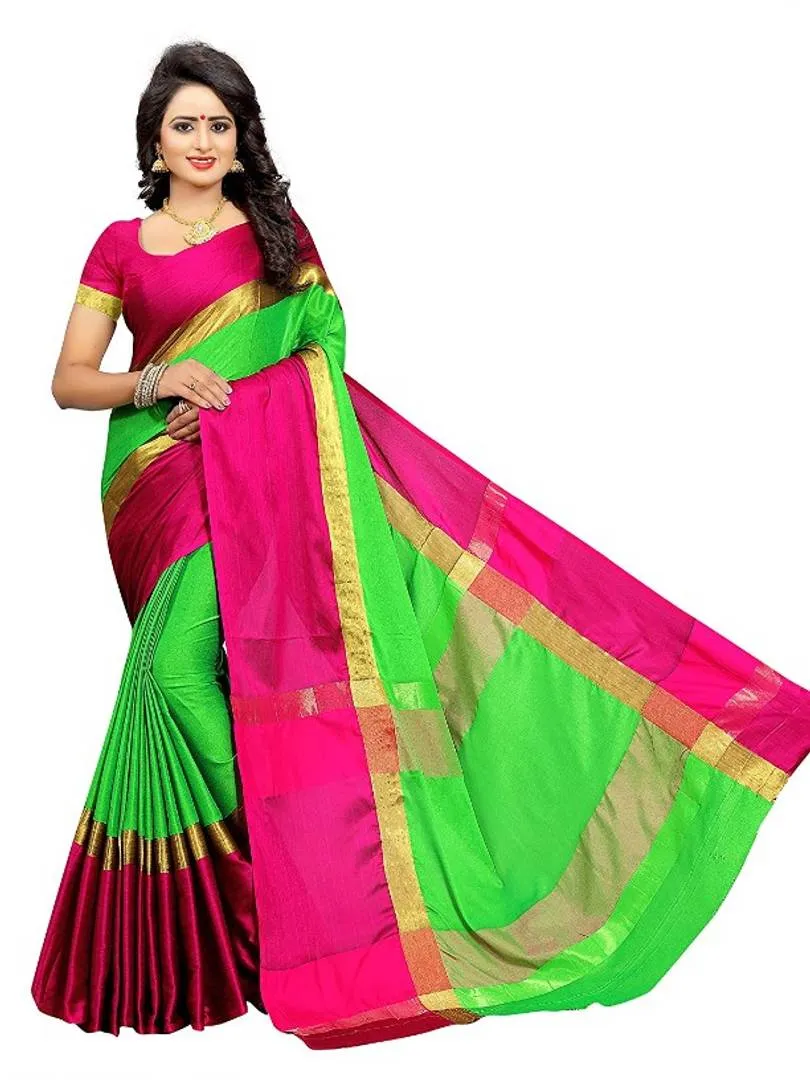 Cotton Silk Saree with Blouse