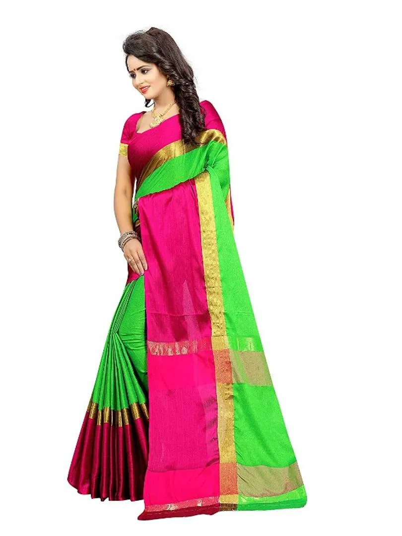 Cotton Silk Saree with Blouse