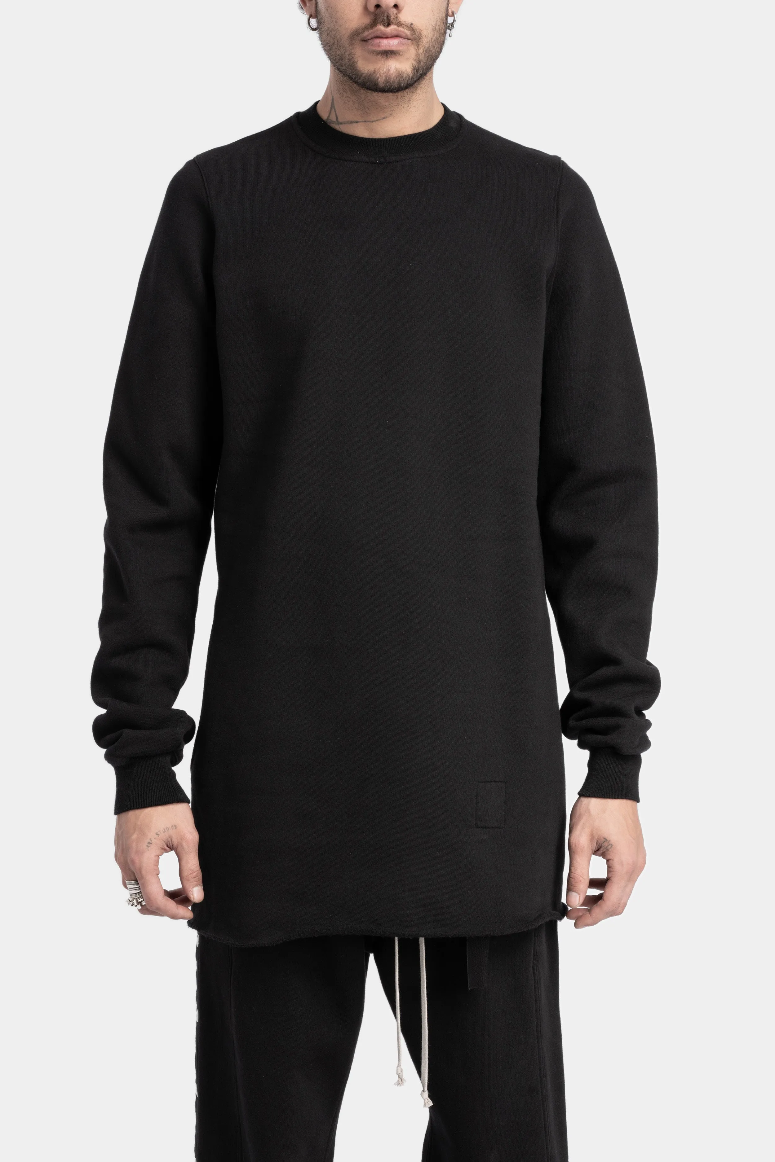 Crewneck cuffed sweatshirt, Felpa (Fleece)