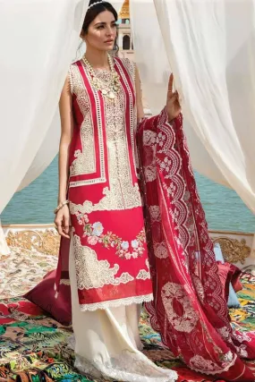 Crimsonn CR-05 Red  Embroidered Lawn Three Piece Summer Collection