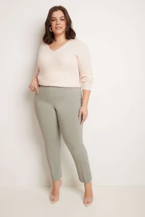 Curvy Pull-on Tummy Control Pants with Real Pockets