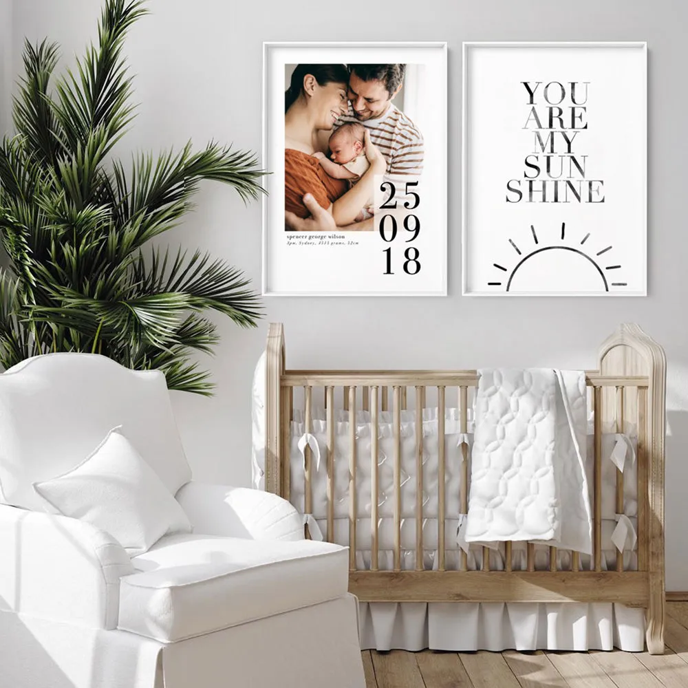 Custom Baby Photo Portrait - Art Print