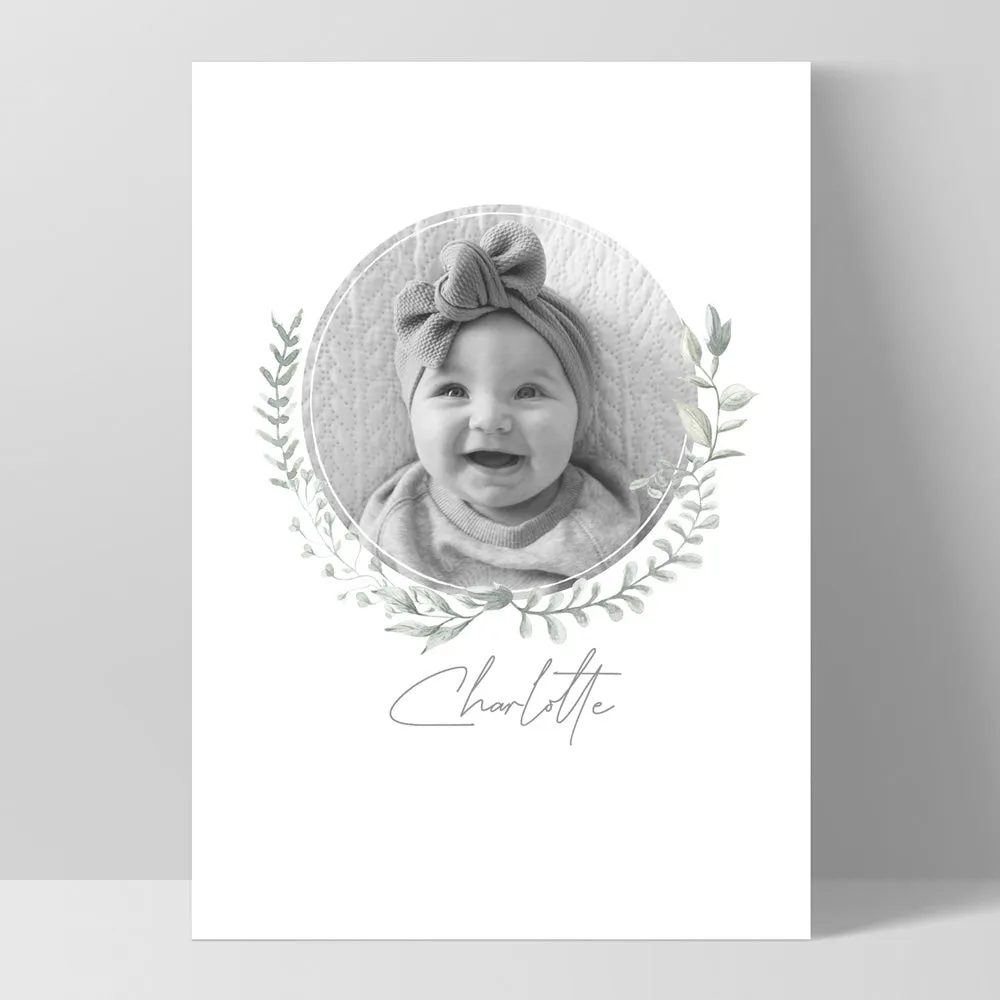 Custom Kids / Baby Photo & Name Design - Art Print