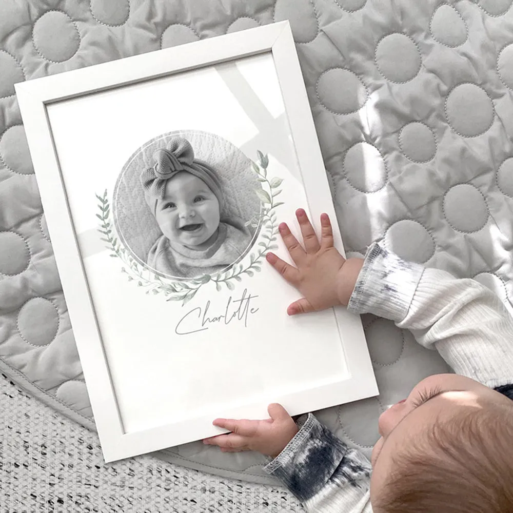 Custom Kids / Baby Photo & Name Design - Art Print