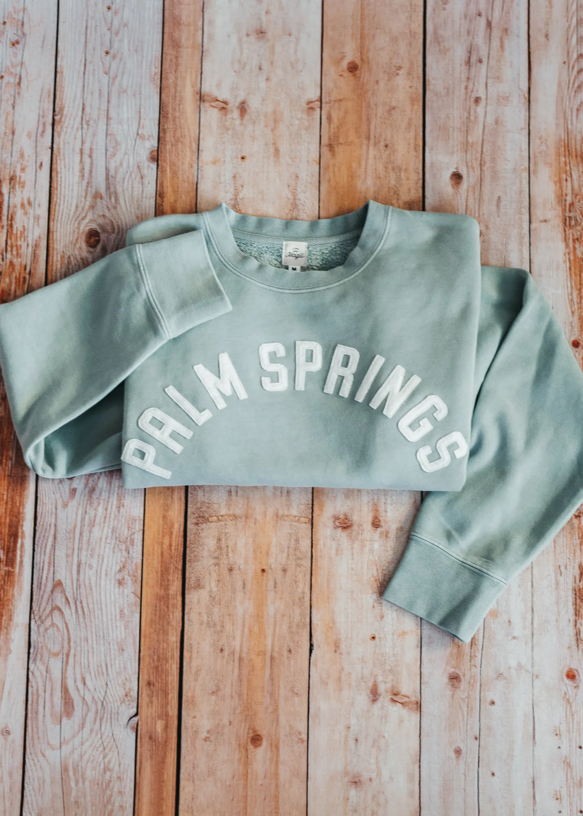 Custom Sage Vintage Wash Crew