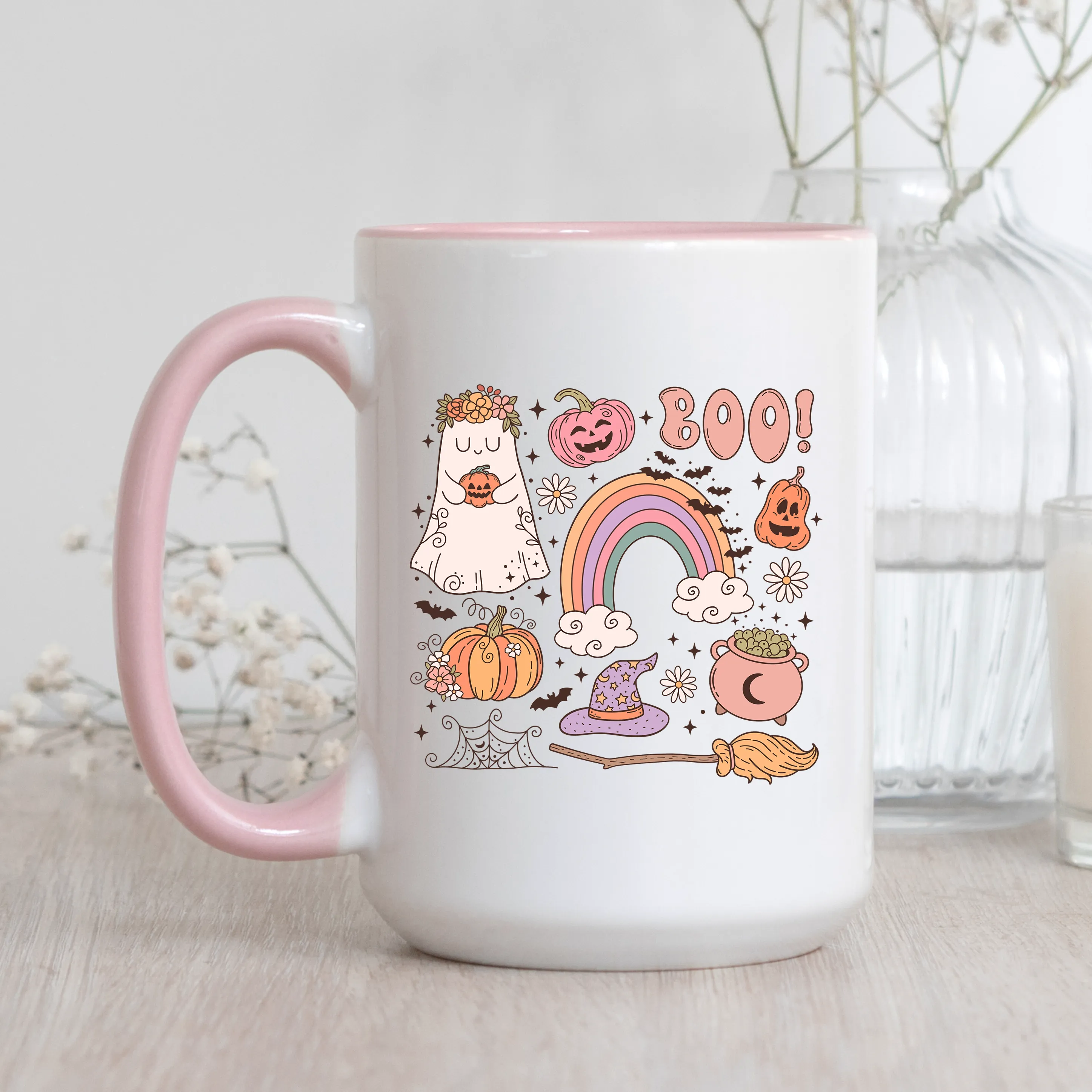 Cutie Boo Doodles Mug