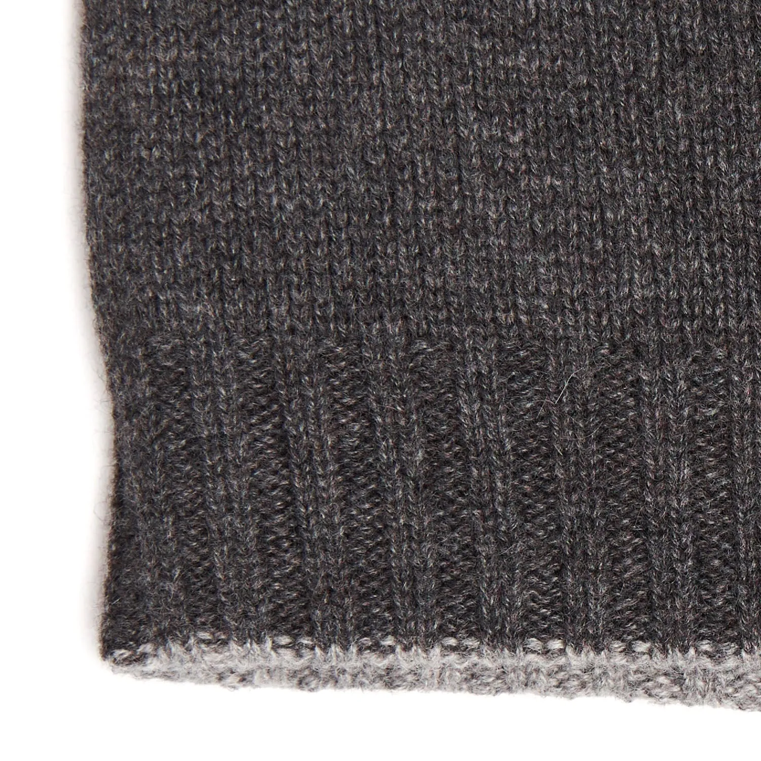 DARK AND LIGHT GREY BICOLOR BEANIE