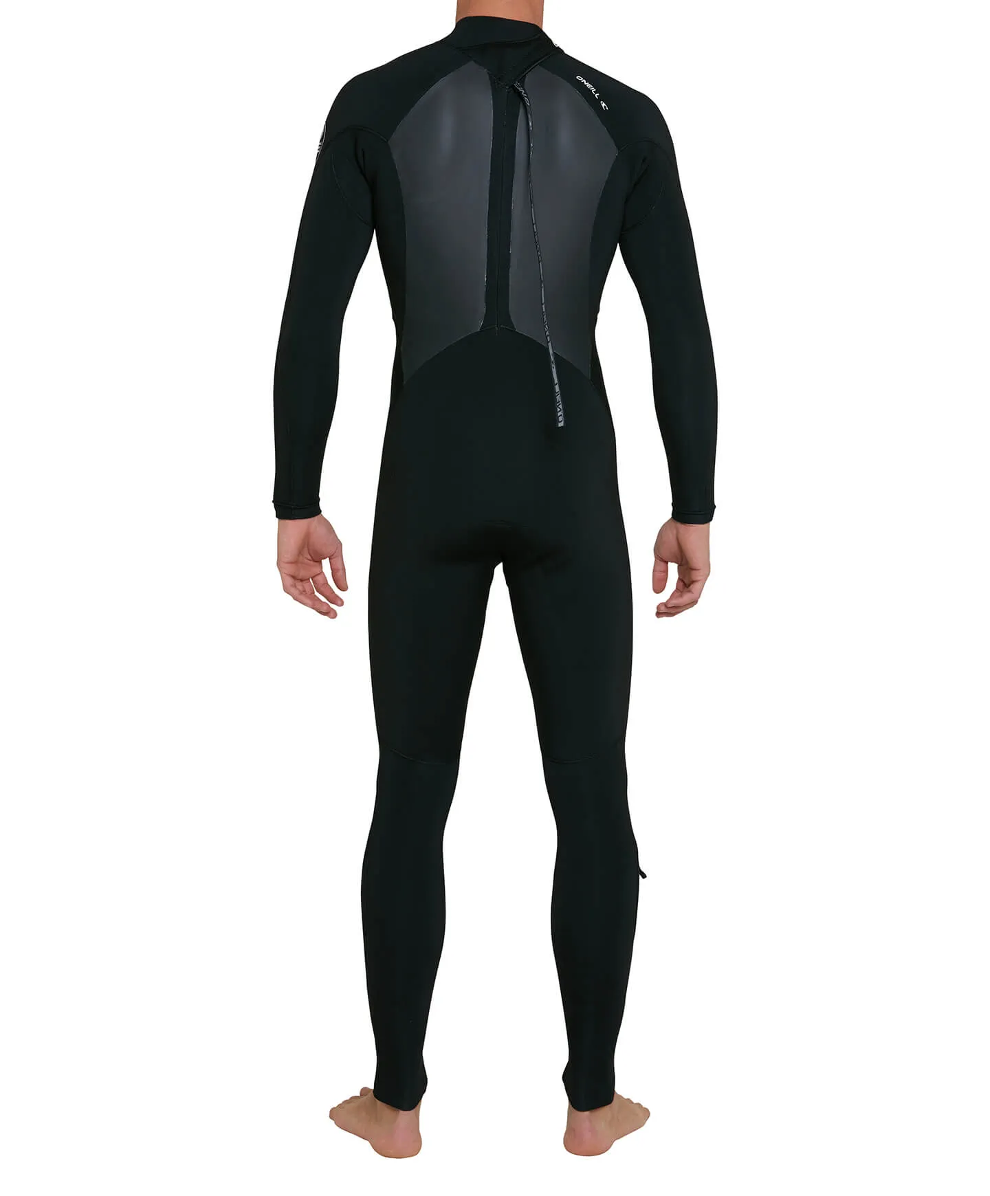 Defender 3/2mm Steamer Back Zip Wetsuit - Black