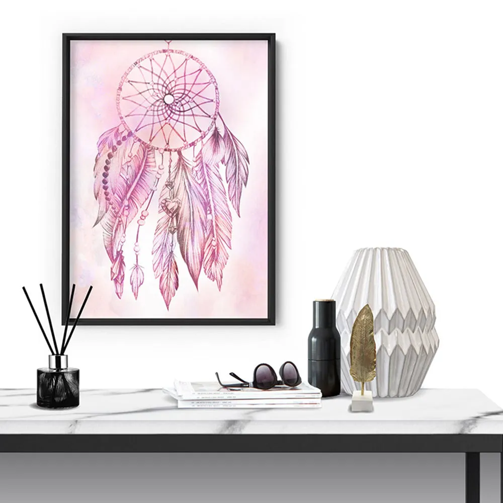 Dreamcatcher in Pink - Art Print