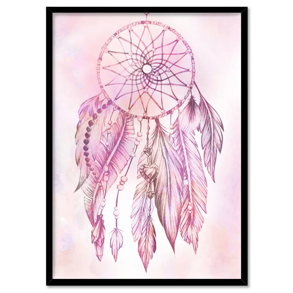 Dreamcatcher in Pink - Art Print