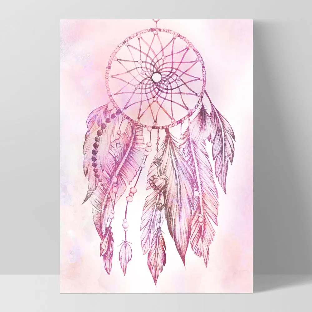 Dreamcatcher in Pink - Art Print