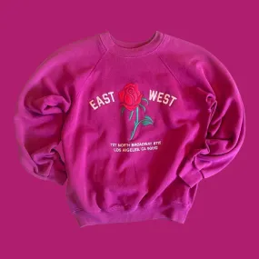 East West Rose Sweatshirt #8.15 Fuchsia M