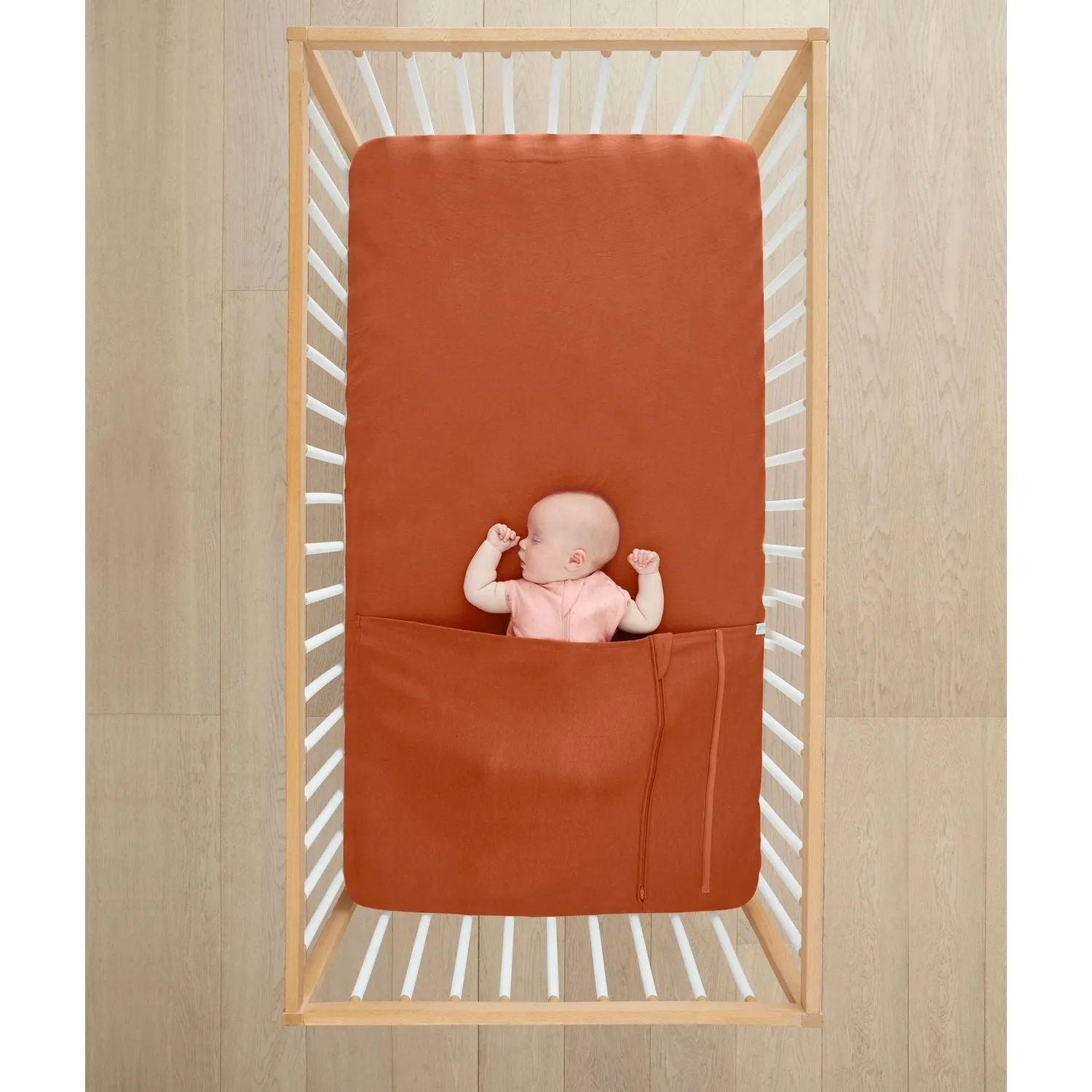 ergoPouch Cot Tuck Sheet - Rust