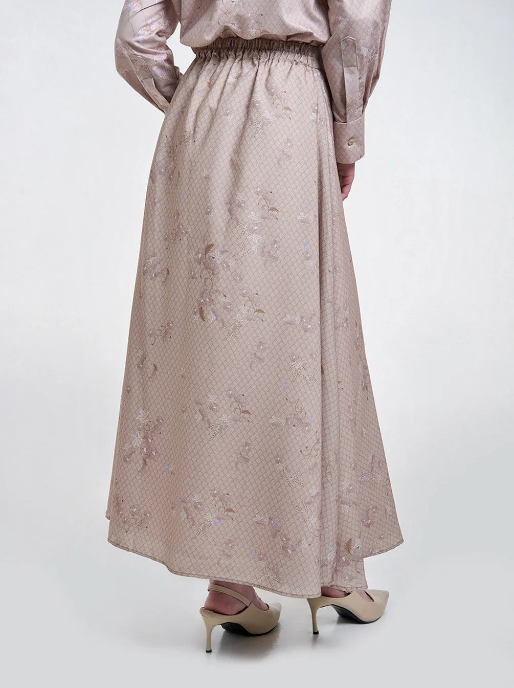 ERY A-LINE SKIRT TAUPE