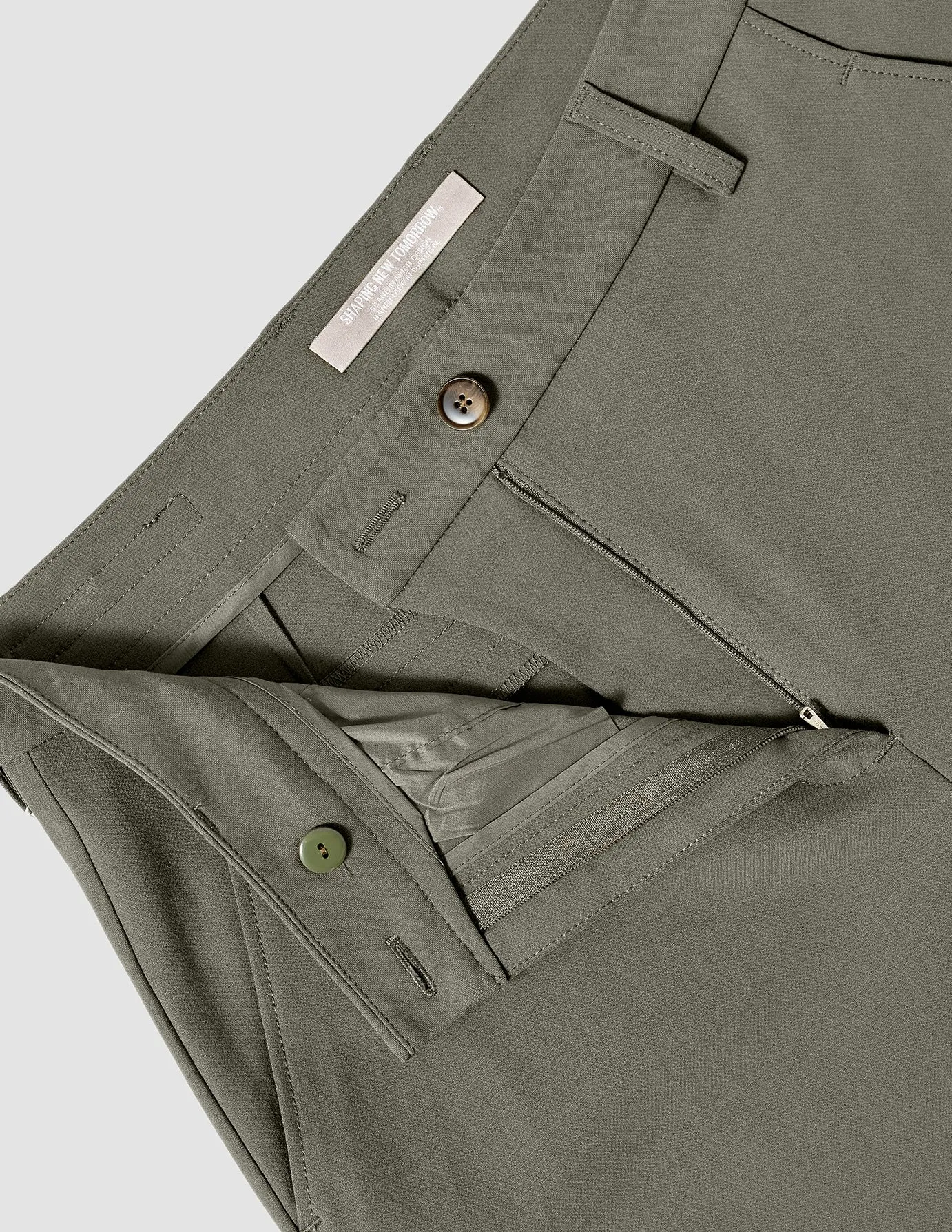 Essential Suit Straight Dark Olive