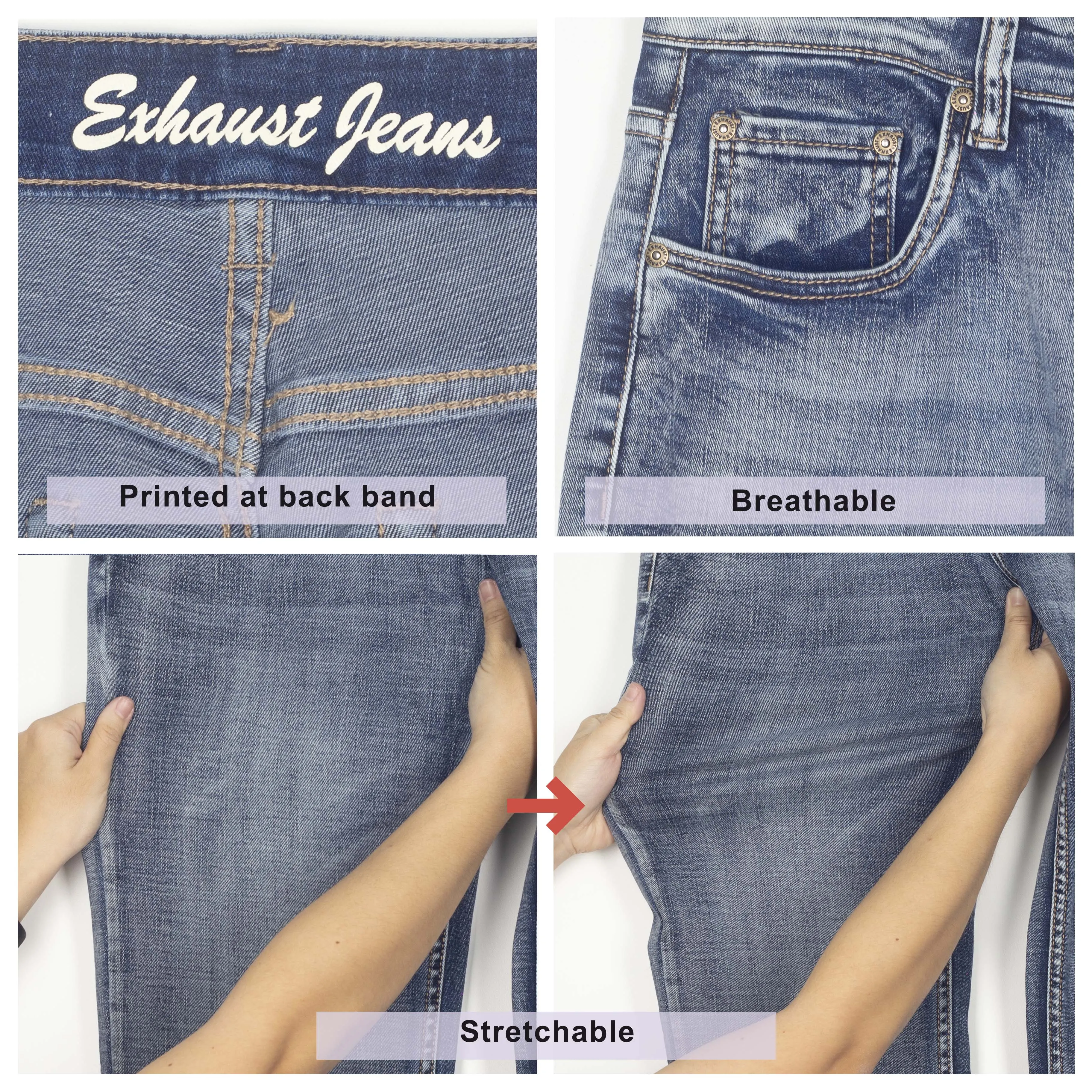 EXHAUST JEANS LONG PANTS [306 STRAIGHT CUT] 1586