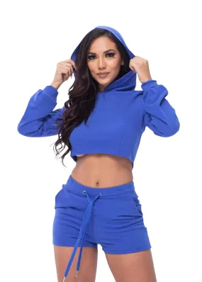 Feddy Royal Blue 2 Piece Shorts Set