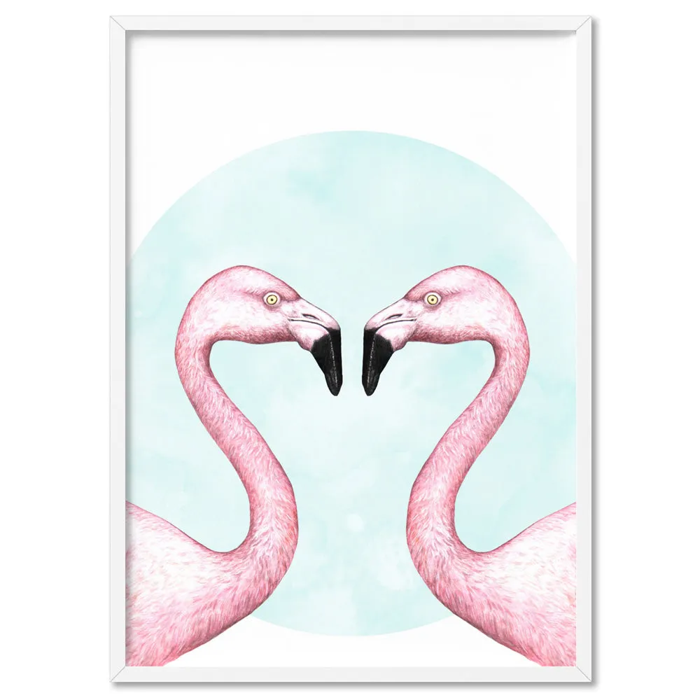 Flamingo Love - Art Print