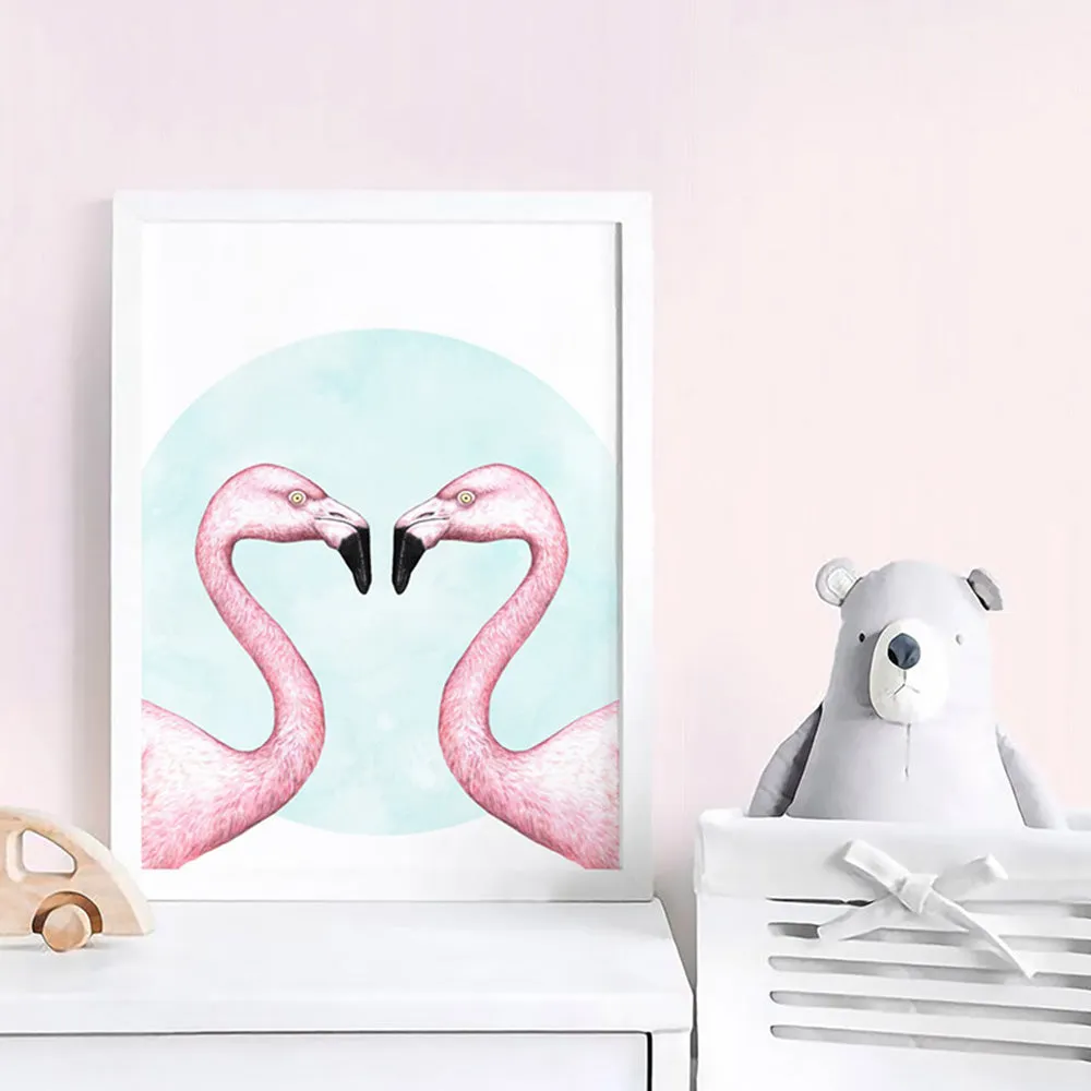 Flamingo Love - Art Print