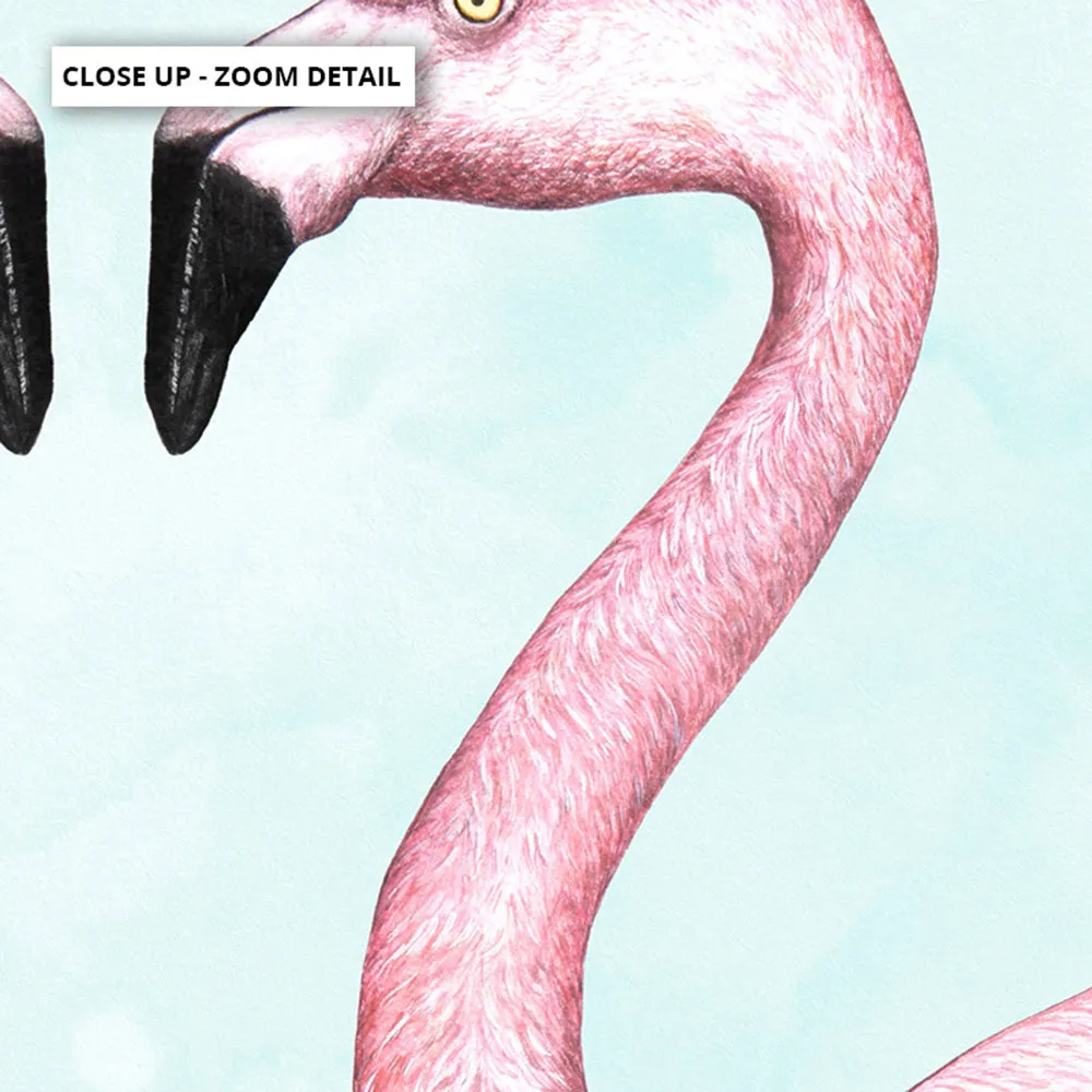 Flamingo Love - Art Print