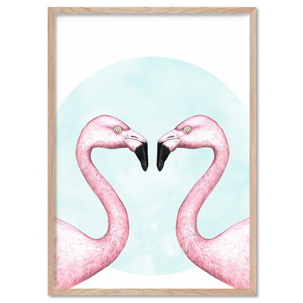 Flamingo Love - Art Print